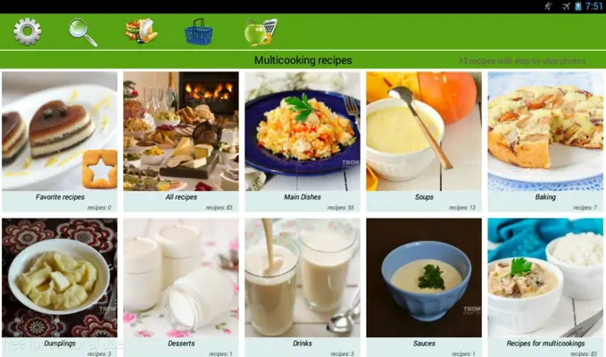 Multicooking recipes android App screenshot 0