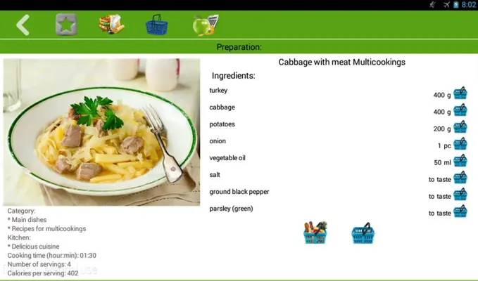 Multicooking recipes android App screenshot 1